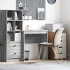 vidaXL Scrivania Sonoma grigia 70 x 40 x 76 cm Anteprima dell’immagine prodotto 2