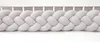 Bettschlange 4-strängig geflochten Velours 350 cm – Produktbild-Vorschau 1