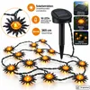 Solar Lichterkette 16 LED Sonnen 365 cm Garten Terrasse Produktbild-Vorschau 1