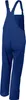 A back view of blue overalls against a white background. Produktbild-Vorschau
