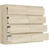Nowoczesna Komoda 120Cm, Szafka, 8 Szuflad, R-120-S8 Sonoma Podgląd zdjęcia produktu 6