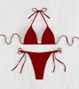 Tainehs bikini voor dames, met haltertop, driekantig Productafbeelding-voorbeeld 6