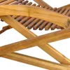 Sdraio con poggiapiedi in legno massello di acacia - vidaXL Anteprima dell’immagine prodotto 9