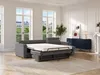 Ecksofa mit Matratze - Ecke wechselbar - Chenillestoff - Produktbild-Vorschau 7