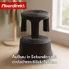 Sgabello con rotelle Floordirekt in plastica, sgabello con Anteprima dell’immagine prodotto 5