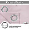 Close-up view of curtain grommets and fabric. Produktbild-Vorschau
