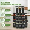 Set van 24 kruidenpotjes, glazen kruidencontainers met Productafbeelding-voorbeeld 2