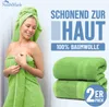 Frottier Badetücher 2er Pack 100x150cm, 100% Baumwolle, Produktbild-Vorschau 2