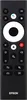 A black remote control with various buttons and icons. Voir les images du produit