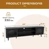 TV-Schrank mit RGB-Beleuchtung, Doppeltür aus Glas, Produktbild-Vorschau 4