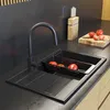 Granitan | Granitspüle Louis - Schwarz gesprenkelt - Einbau Produktbild-Vorschau 13