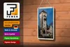 Blechschild Reise Basel Schweiz St. Alban-Tor 12x18cm Produktbild-Vorschau 3