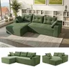 GLP Modulares Ecksofa 256 cm aus Cord, 4-Sitzer mit Produktbild-Vorschau 13
