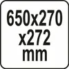 Yato YT-09184, 650 mm, 270 mm, 272 mm, 1 kusov Náhľad obrázku produktu 5