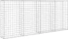 vidaXL Gabionenwand mit Abdeckung Verzinkter Stahl Produktbild-Vorschau 4