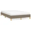 vidaXL Bettgestell ohne Matratze Taupe 120x190 cm Stoff Produktbild-Vorschau 1