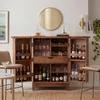 FineBuy Hausbar Sheesham Massivholz Barschrank 65 cm Bar Produktbild-Vorschau 1