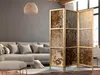 A living room scene with a sofa and a folding screen. Náhľad obrázku produktu