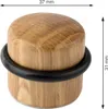 Dveřní zarážka Ø 37x32mm, dřevo Náhled obrázku produktu 2