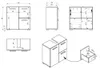 Badplaats Mobile Sottolavabo Mars 60 x 30 x 60 cm – Nero Anteprima dell’immagine prodotto 3