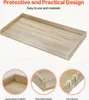 A product image showcasing a wooden countertop with close-up views of its features. Náhled obrázku produktu