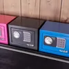 Möbeltresor mit Elektroschloss von HMF mit 23 cm Breite in Blau Anteprima dell’immagine prodotto