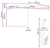 VidaXL Parasol ogrodowy, 200 x 300 cm, poliester, Podgląd zdjęcia produktu 4