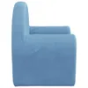 A side view of a child's blue sofa. Náhľad obrázku produktu