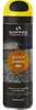 A can of spray paint with a yellow cap, set against a background of gravel and concrete. Anteprima dell’immagine prodotto