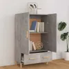 A highboard cabinet with its doors and a drawer open, displaying books and decorative items on shelves. Náhľad obrázku produktu