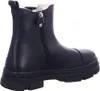A black leather boot shown from the side. Produktbild-Vorschau