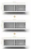 AX LIVING Lowboard TV Kommode 3x100 Barvo Weiß Produktbild-Vorschau 7