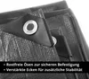 STAHLWERK Bâche de protection avec œillets 3 x 4 m 260 g/m² Voir les images du produit 3