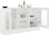 vidaXL Vitrína biela 120x30,5x70 cm Materiál drevo Náhľad obrázku produktu 8