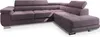 A purple sectional sofa is shown against a white background. Produktbild-Vorschau