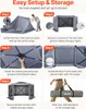 VEVOR Pop-up-Pavillon, 3,6x3,6x2,2 m, großes 6-seitiges Produktbild-Vorschau 5
