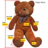 vidaXL Ours en peluche doux XXL brun 135 cm Voir les images du produit 4
