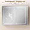 HOMCOM Spiegelschrank Bad mit LED-Beleuchtung und Produktbild-Vorschau 9