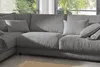 KAWOLA Sofa MADELINE Ecksofa Cord grau Recamiere links Produktbild-Vorschau 4