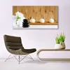 Glasbilder 140x70 Wandbild Druck auf Glas Kerzen Blume Produktbild-Vorschau 3