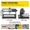 VEVOR CNC 3018 DIY gravírovací stroj Pro 300x180x45 mm, Náhled obrázku produktu 7