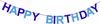 Oblique Unique Happy Birthday Girlande Banner Geburtstag Produktbild-Vorschau 2