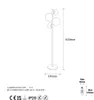 Opviq, Fazli - 10523, Stehlampen, Gold, Metall, 33 x 33 x Produktbild-Vorschau 6