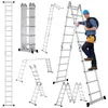 Ikodm, hliníková teleskopická žebřík, 4x5 stupňů, Náhled obrázku produktu 14