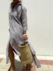ASKSA Dámské letní Vintage Button Down košilové šaty s Náhled obrázku produktu 5