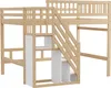 Flieks Etagenbett 140x200cm mit Rausfallschutz, Hochbett Produktbild-Vorschau 10