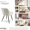 tectake® Esszimmerstuhl Marilyn gepolstert, in Cordoptik 58 Produktbild-Vorschau 6