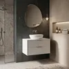 Mobiletto Da Bagno Sotto Il Lavabo Rea Mono 80Cm Bianco Anteprima dell’immagine prodotto 5