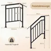KOMFOTTEU 2er Set Treppengeländer für 3 Stufen, Handlauf Produktbild-Vorschau 7