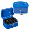 Idena Geldkassette 6" 155x120x90mm, blau - Metall, 8 Fächer Produktbild-Vorschau 3